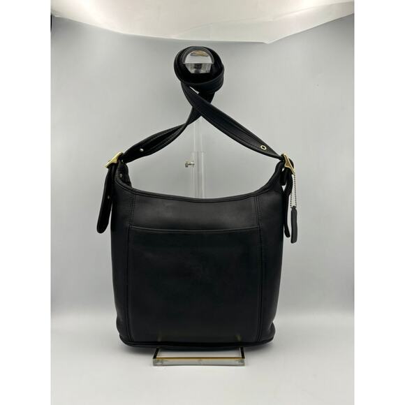 Rare Vintage Coach Legacy Hobo Bag 9816 | 1990s Black Leather Crossbody - Picture 5 of 9